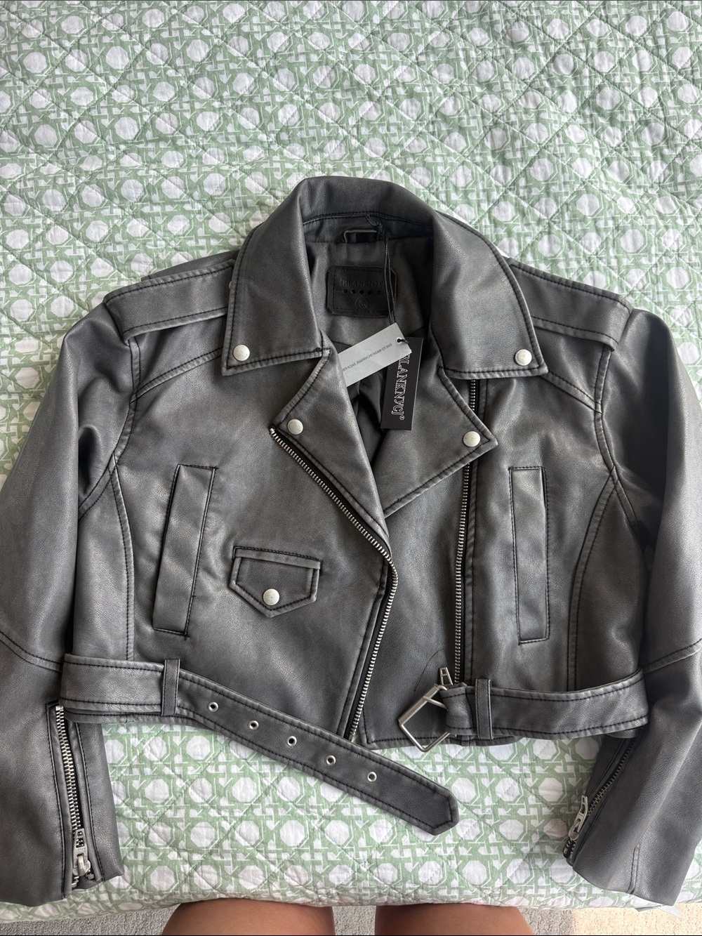 BlankNYC leather bomber jacket
